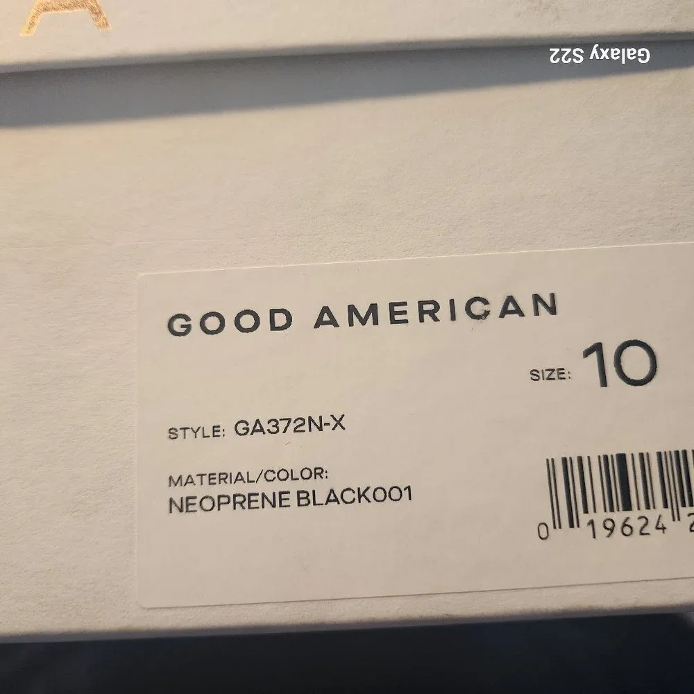 Good American Heels Black Sandals Caged Neoprene. NIB. Size: various